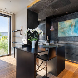 Modern fully equipped kitchen at Villa Belvedere in Padenghe sul Garda