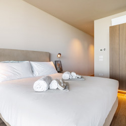 Bedroom at Villa Belvedere with built-in wardrobes