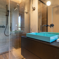 Bathroom at Villa Belvedere with shower