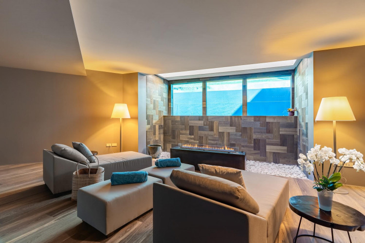 Wellness area at Villa Belvedere with sauna or spa features