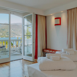 Premium bedroom suite at Villa Preone, Lake Garda