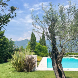 Pool with views at Villa Preone, luxury villa Lake Garda