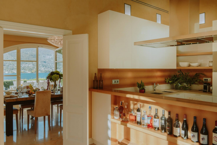 Modern kitchen at Villa Preone, Salò, Lake Garda, fully equipped