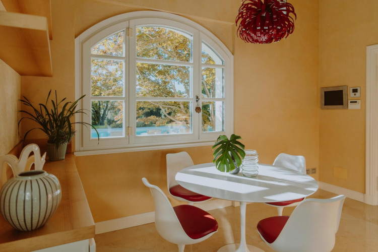 Kitchen area at Villa Preone, Lake Garda