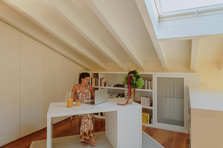 Private study room at Villa Preone, Salò, ideal for remote work or reading